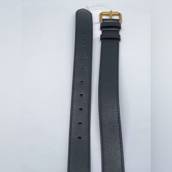 Gucci Belt With Square Buckle Black size 34 - Picture 3 of 11